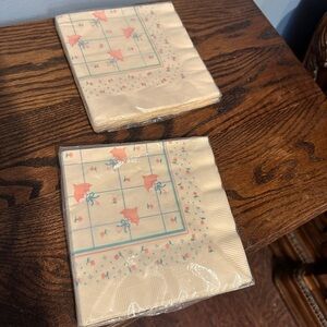 Vintage baby shower napkins Floral Patterned Napkins